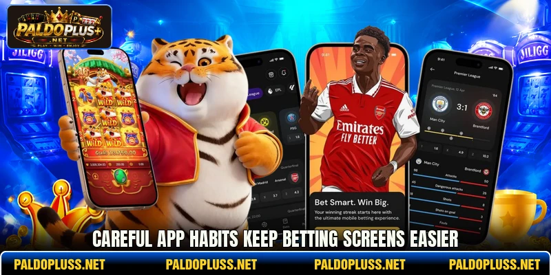 Careful app habits keep betting screens easier Careful app habits keep betting screens easier