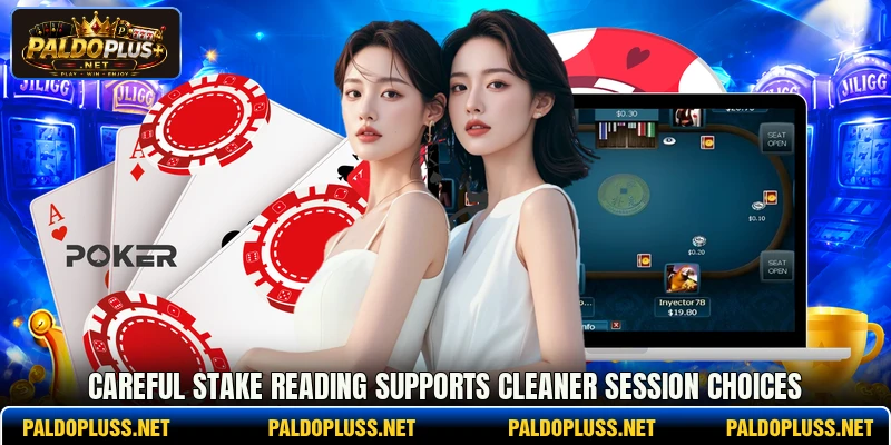 Careful stake reading supports cleaner session choices Careful stake reading supports cleaner session choices