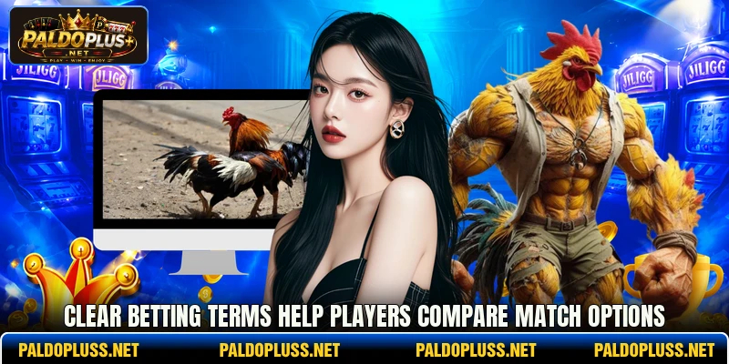 Clear betting terms help players compare match options Clear betting terms help players compare match options