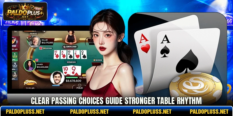 Clear passing choices guide stronger table rhythm Clear passing choices guide stronger table rhythm