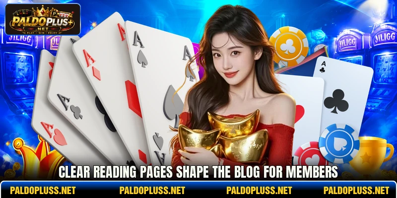 Clear reading pages shape the blog for members Clear reading pages shape the blog for members