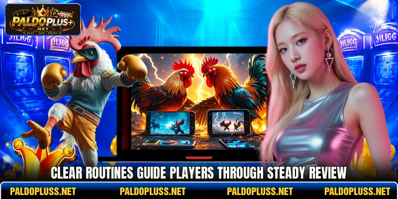 Clear routines guide players through steady review Clear routines guide players through steady review