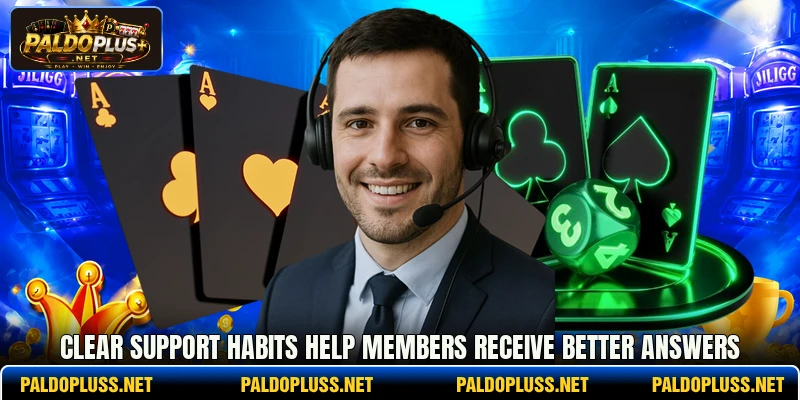 Clear support habits help members receive better answers Clear support habits help members receive better answers
