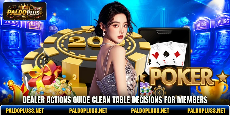 Dealer actions guide clean table decisions for members Dealer actions guide clean table decisions for members