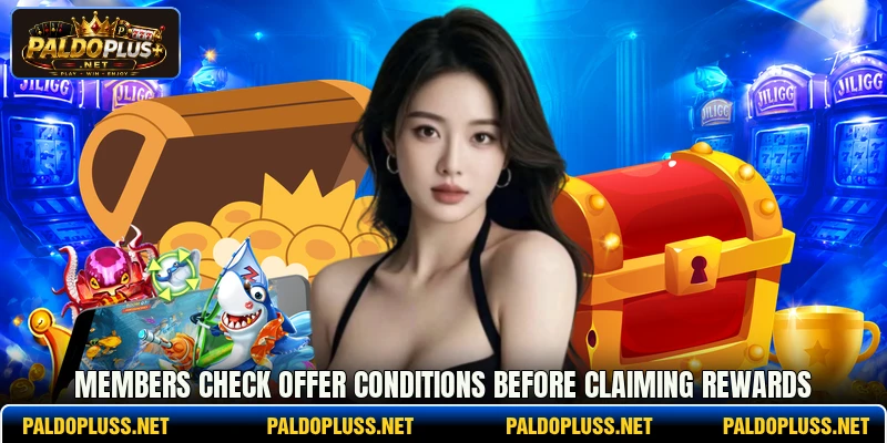 Members check offer conditions before claiming rewards Members check offer conditions before claiming rewards