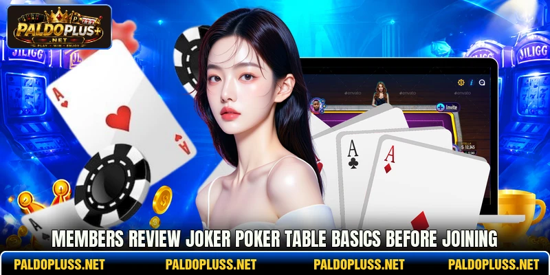 Members review joker poker table basics before joining Members review joker poker table basics before joining