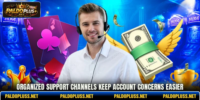 Organized support channels keep account concerns easier Organized support channels keep account concerns easier