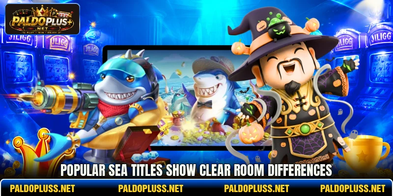 Popular sea titles show clear room differences Popular sea titles show clear room differences