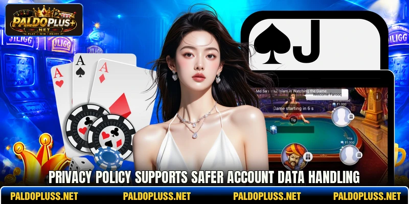 Privacy policy supports safer account data handling Privacy policy supports safer account data handling