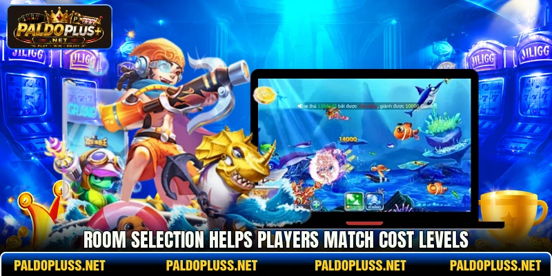 Room selection helps players match cost levels Room selection helps players match cost levels