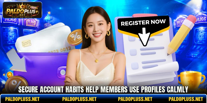 Secure account habits help members use profiles calmly Secure account habits help members use profiles calmly