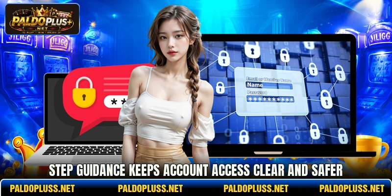 Step guidance keeps account access clear and safer Step guidance keeps account access clear and safer